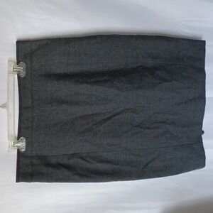 TED Baker London Women's Gray wool Skirt Side Zip Closure Pencil Size M